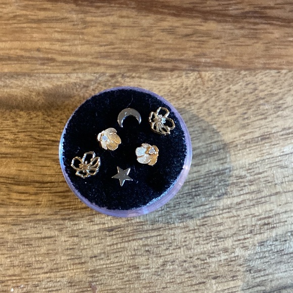 Pupil hall dandy press-fit end in gold FOR THE PAIR - Picture 2 of 2